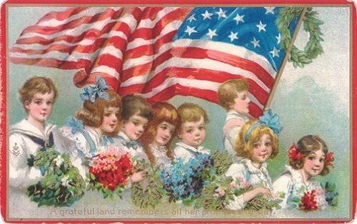 vintage-american-flag-children4